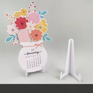 Báo Giá in lịch để bàn hình lọ hoa