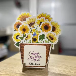 Bộ Lịch Hình Hoa Hướng Dương 2026 Có Lịch Âm